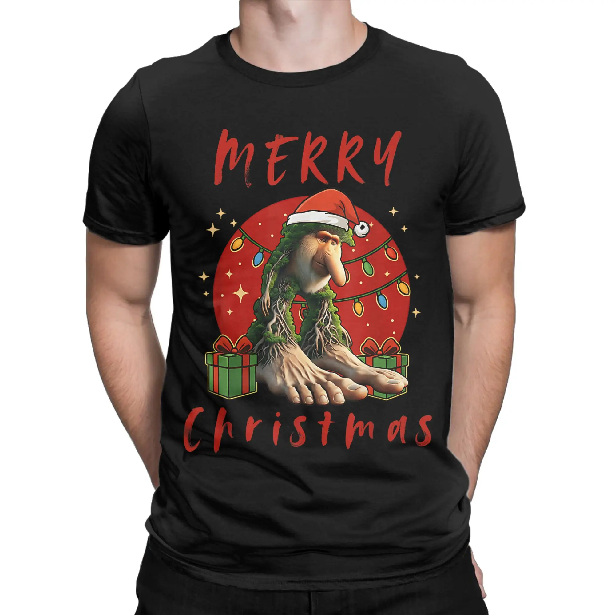 Italian Brainrot Christmas BRR BRR Patapim Merry Christmas T-Shirt Men  Cotton T-Shirts Summer Tee Shirt Plus Size Clothing
