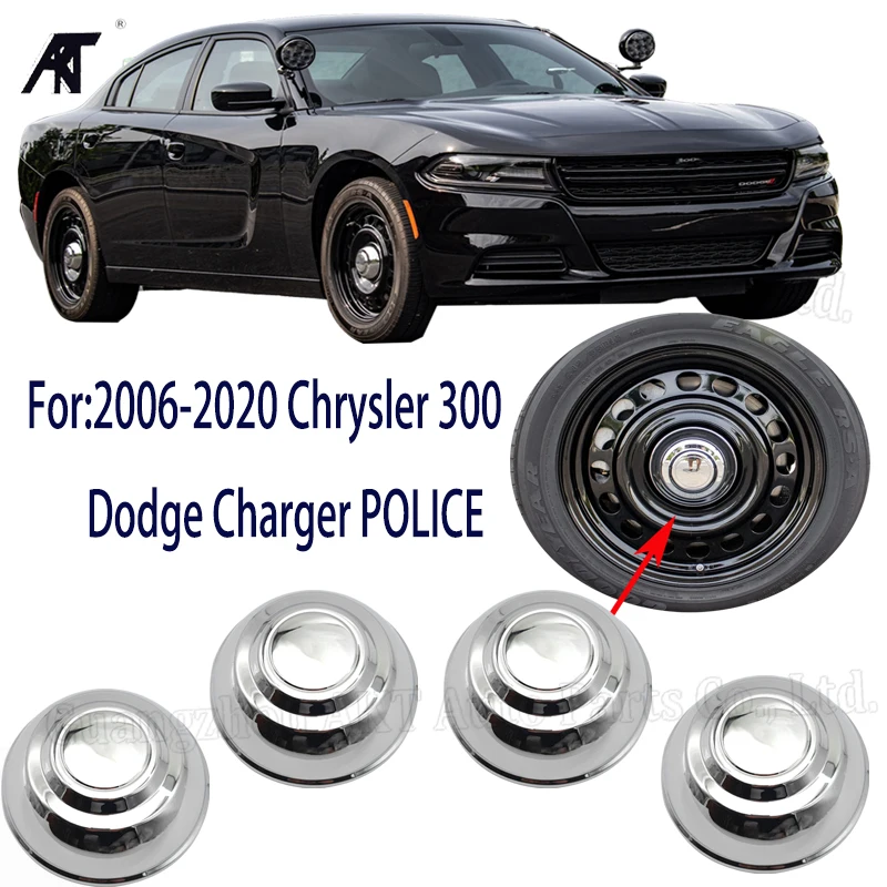 

4PCS Wheel Hub For:2006-2020 Chrysler 300 Dodge Charger POLICE Center Cap Hub Wheel Cover OEM 4895432AA 4895439AA