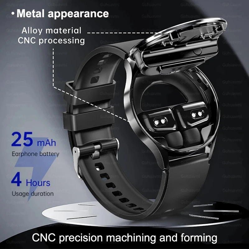 2024new x10 Headset Smartwatch x7 neues Upgrade Tws zwei in einem drahtlosen Bluetooth Dual Headset Anruf Gesundheit Sport Musik Smartwatch