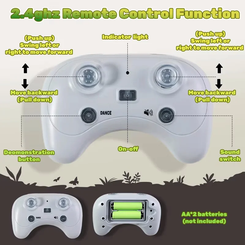 Kids Prank Electronic RC Snake Simulated Animals Rattlesnake 2.4ghz Rechargeable Realistic Remote Control Toys Amphibious Snake