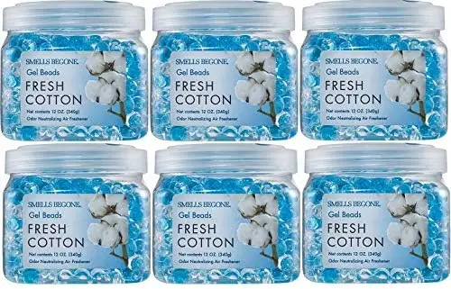 

Гелевые бусины для устранения запаха — 12 унций, упаковка из 6 штук — устраняет запах в ванных комнатах, автомобилях, лодках, фургонах и зонах домашних животных — Air Fr
