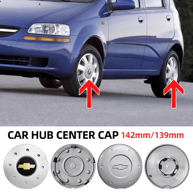 4 pieces 139mm 142mm 5491096 96452310 6/8 Hole Car Wheel Center Hub Cap Badge for Chevrolet GM Lova Aveo sail Spark Trailblazer