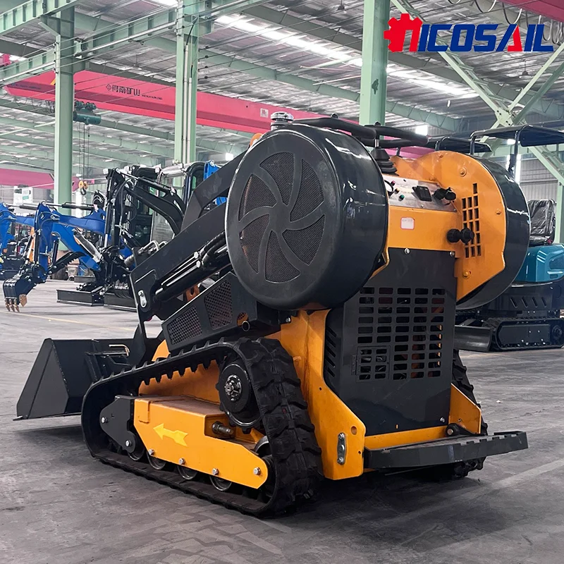 Nicosail 450 Mini-Kompaktlader, multifunktionaler Kompaktlader mit Honda-Motor und Kompaktladeraufsätzen