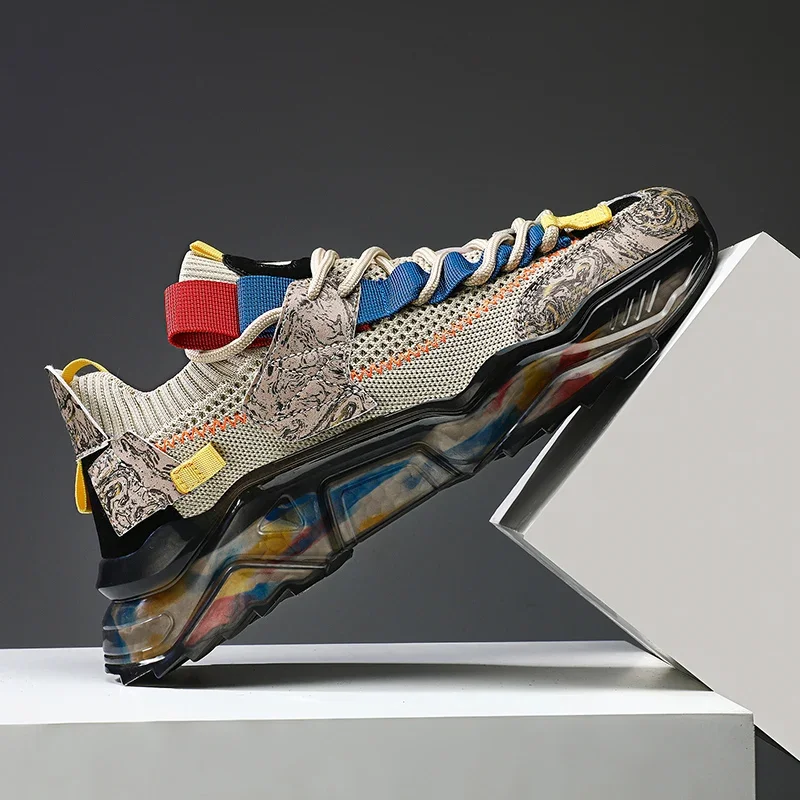 

Men's Running Shoes Casual Sneakers Unisex Breathable Fashion Lightweight Shoe Outdoor Slip-on Walking Jogging Footwear