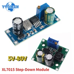 1PCS XL7015 Step-down Module DC-DC 5V-80V Wide Voltage Input 7005A LM2596 Blue/Green Dc Converter