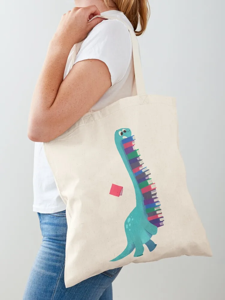 

BOOK DINOSAURS 01 Tote Bag large size bags Candy bags Reusable bags Canvas