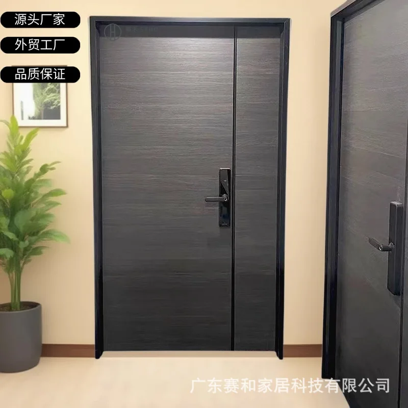 Aluminum Wooden Door Chess And Card Room Soundproof  Club Foot Bath Center Child And Mother Custom Hotel Room