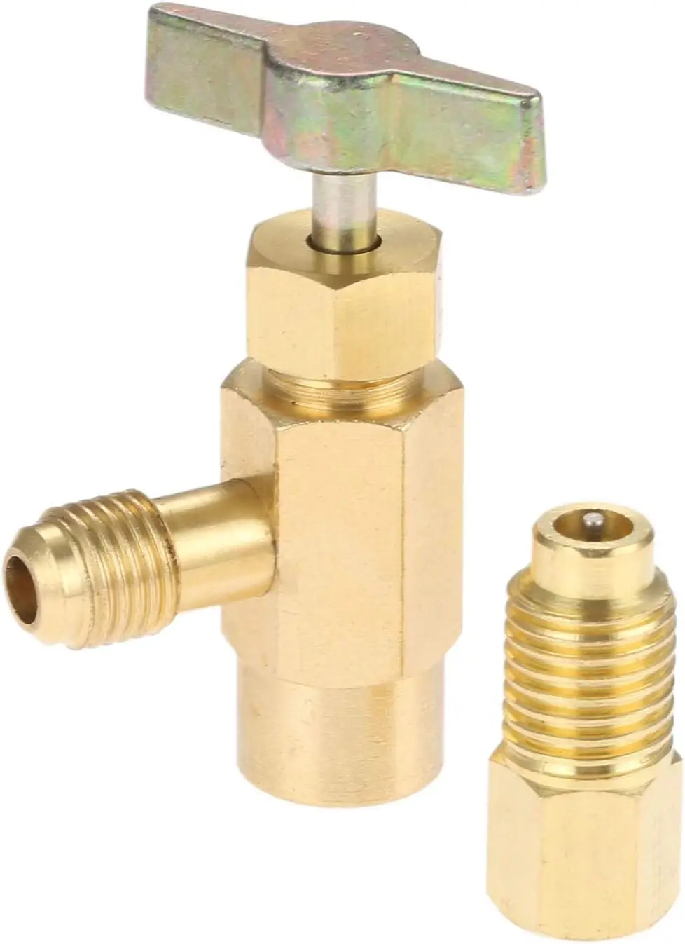 

1Pc R-1234yf Round Head Self-sealing Can Opener with FM1412 Fitting Refrigerant Bottle Opener Can Tap Dispenser Pipeline Adapter