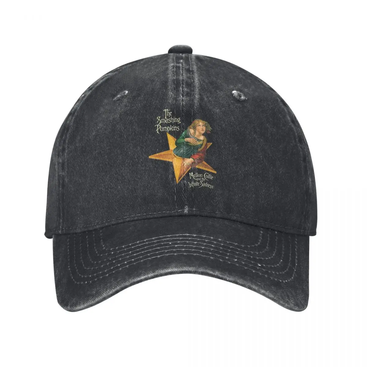 

Smashing Pumpkins Baseball Caps Casual Distressed Washed Mellon Collie and the Infinite Sadness Headwear Men Women Outdoor Hats