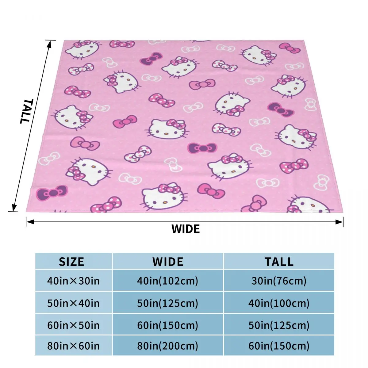 Ufficiale Hello Kitty rosa carino coperta copertura flanella coperta Ultra-morbida per copriletto da viaggio all\'aperto