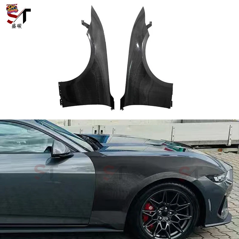 

Suitable for Ford Mustang 24+ carbon fiber fenders, Mustang modified mudguards, side skirts