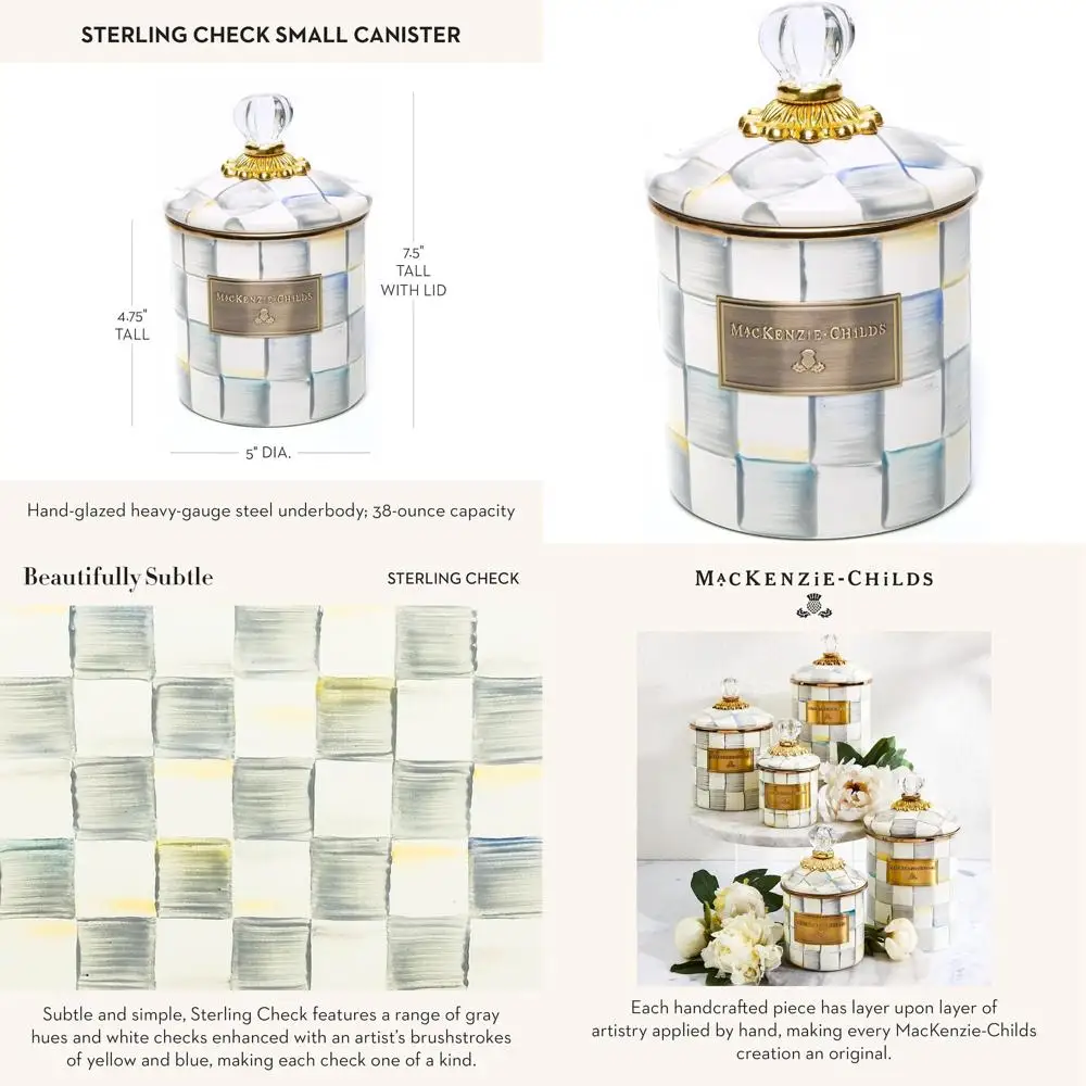 

Серо-белая эмалированная кухонная банка для муки и сахара, контейнер для хранения объемом 1,13 л