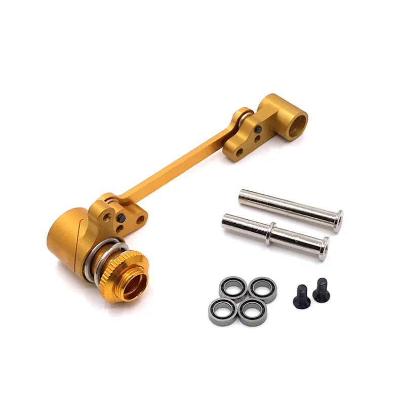 Upgrade Metal Steering Assembly For WLtoys 144010 144001 144002 124016 127017 124018 124019 LC 1/14 RC Car Parts