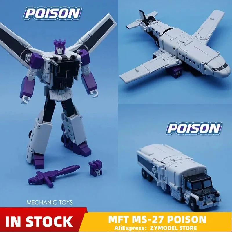 【IN STOCK】Mech Fans Toys MFT MS-27 POISON Octane Automotive Aircraft Robots 3Models Change Action Figure 14cm