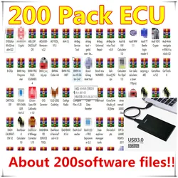 Più nuovo 200 Pack ECU Tuning software 200in 1 MEGA Pack Chip Tuning Ecu software Egr Remover Dpf Remover Adblue Remover e file