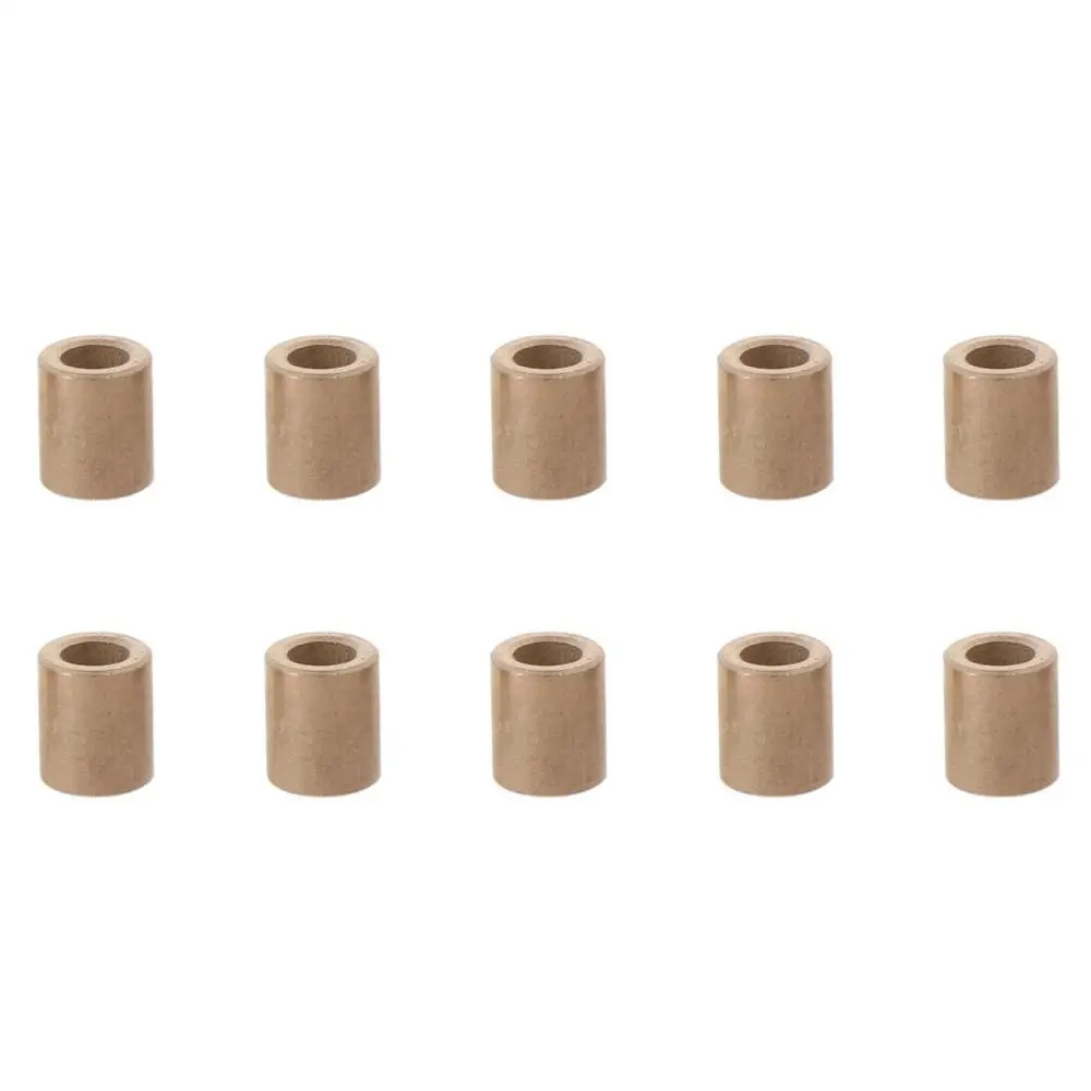 10pcs Durable Sintered Bronze Bearing Sleeve Gold Self-Lubricating Bushings Bronze Bushings Machine Tools