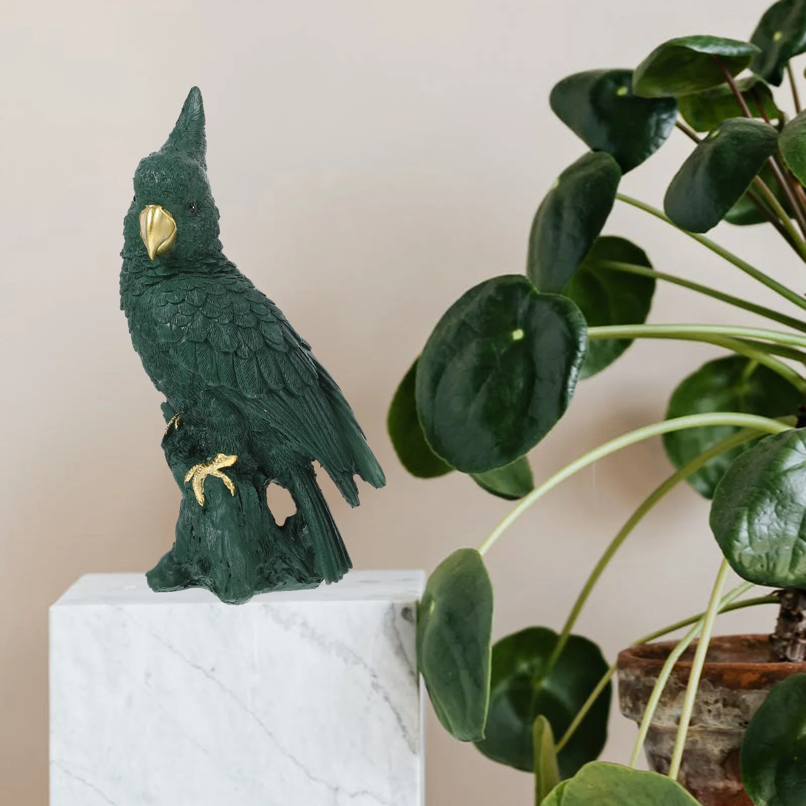 

Parrot Ornaments Bird Decorations Resin Figurines Colorful Parrots Birds Artificial Statue