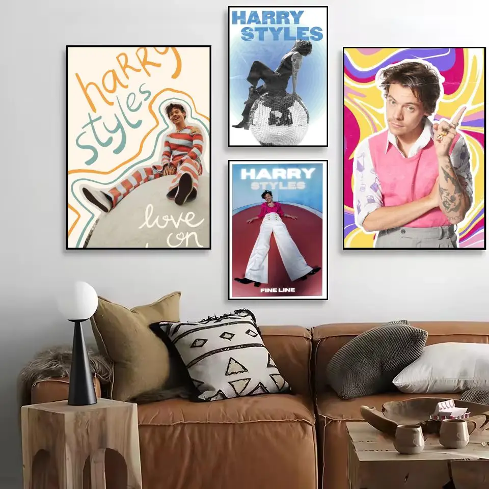 Singer H-Harris_S-Styles Poster HD Self-Adhesive Wall Stickers Mural Painting｜Decals for Bedroom & Living Room｜Home Decor Gift