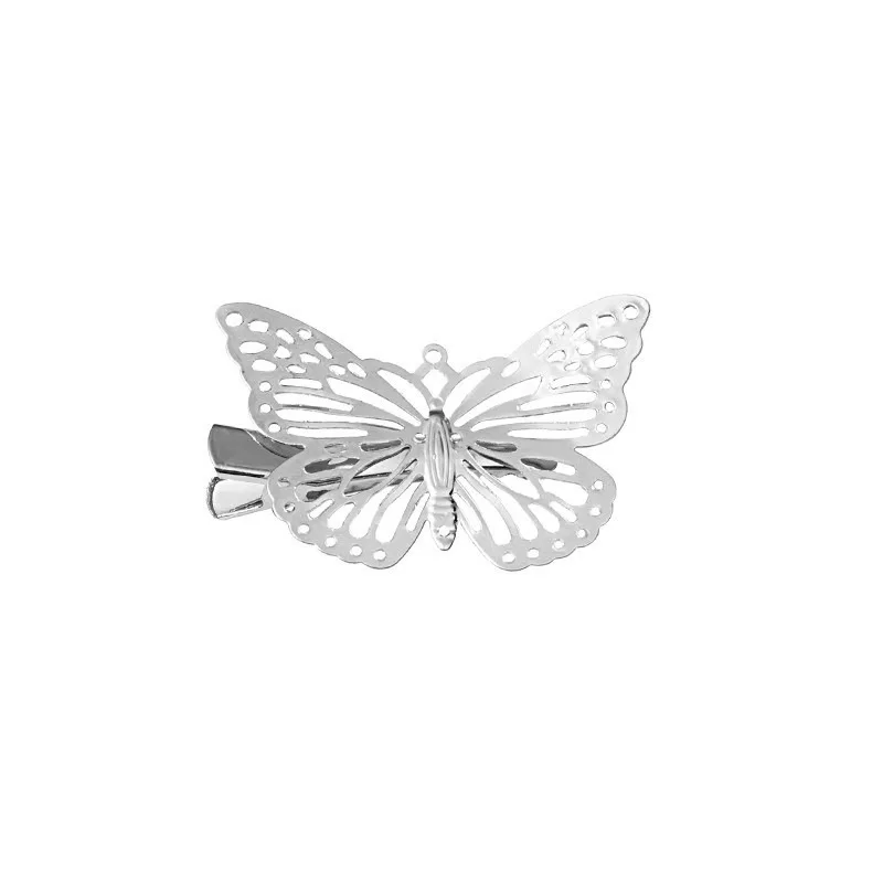 Women\'s fashion hair accessories hollow butterfly two-tone hair clip girls have every match