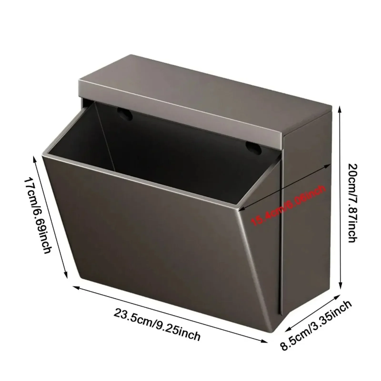 yesToilet Paper Holder Easy Install Aluminum Storage Box Tissue Dispenser Bathroom Organizer Sleek Washroom Kitchen Hotel Access