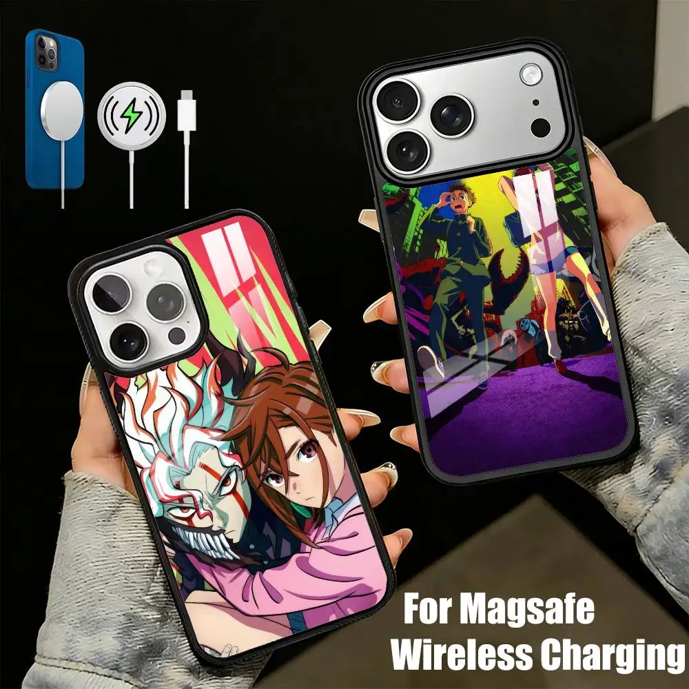 M-Momo X O-Okarun DanDDanS Phone Case For iPhone17,16,15,14,13 Plus,Pro Max Magnetic For Magsafe Wireless Charging