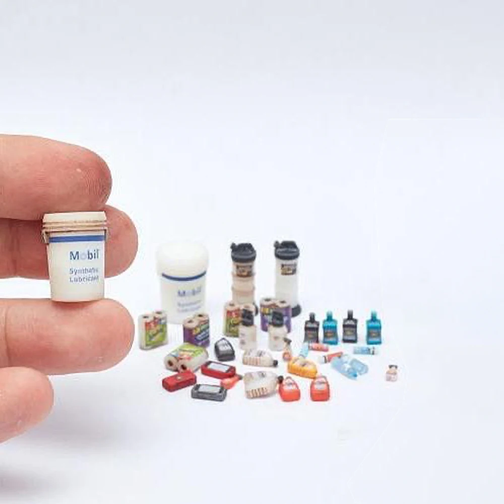 1/35 مقياس ثلاثية الأبعاد طباعة اللوازم المدنية الحديثة طبلة زيت سهلة الفتح يمكن شرب زجاجة أطقم منمذجة التفاصيل ترقية المشهد الملحقات