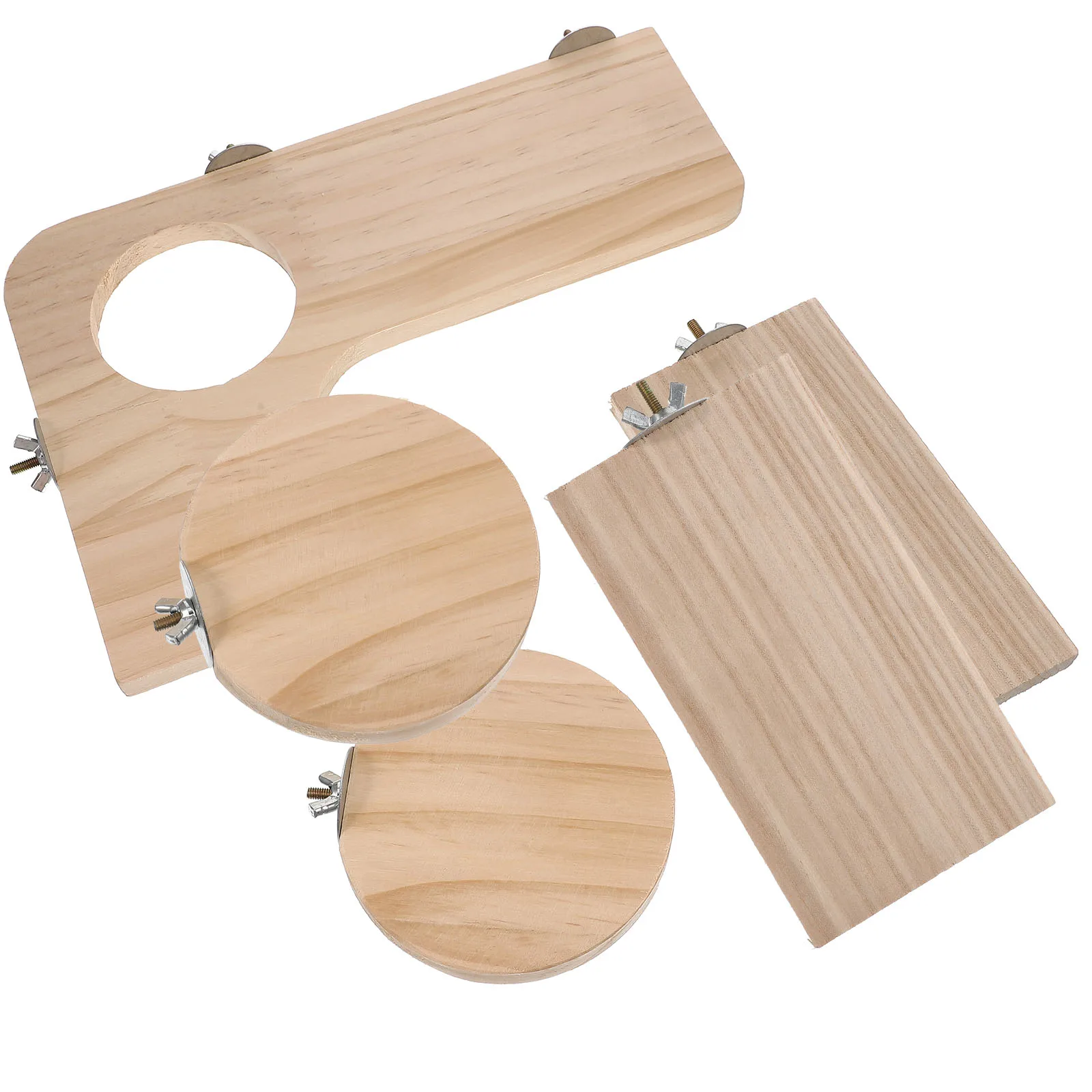 

Wooden Jumping Set Climbing Board for Hamster Chinchilla Bird Durable Toy Pet Practical Long Use