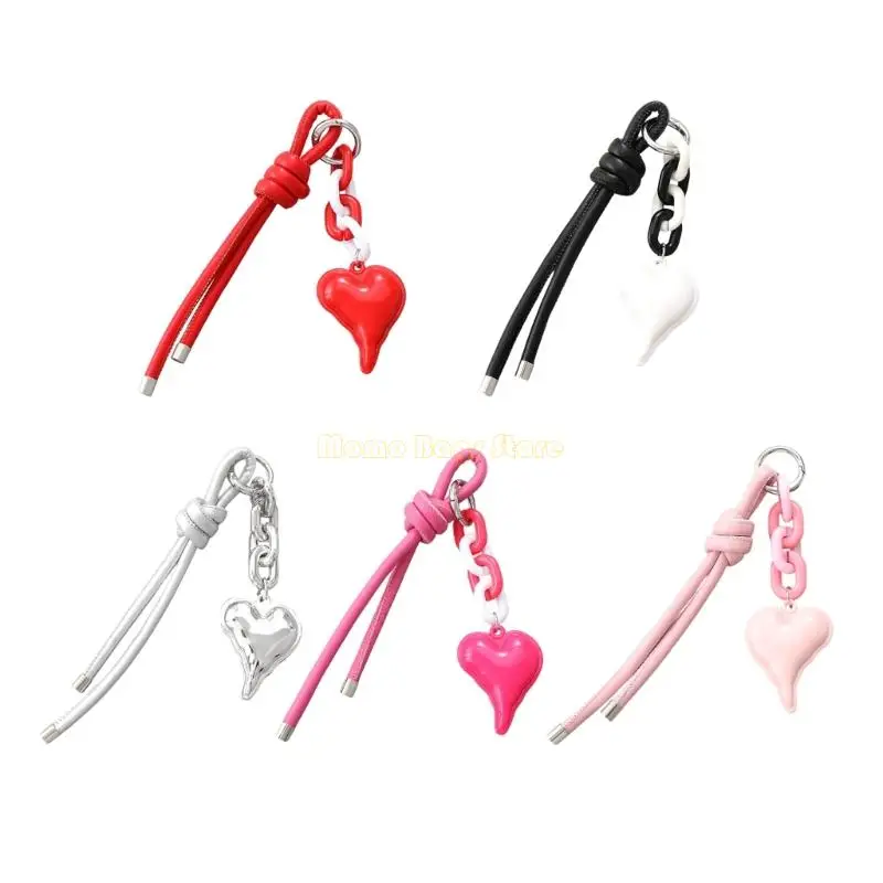 

X90D Bag Charm Pendant Keyring Braided Rope Keychain Charm Backpack Accessories