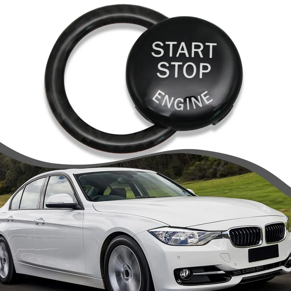 

Car Engine Start Stop Button Replace Cover With Ring For BMW E90 E92 E93 2009-2012 Auto Styling Car Accessories