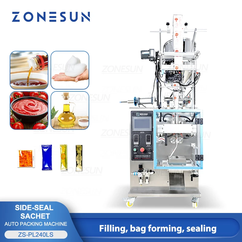 ZONESUN ZS-PL240LS Multi-function Packaging Machine Mixing Heating Filling Sealing Machine Sachet Packaging with Coding Machine