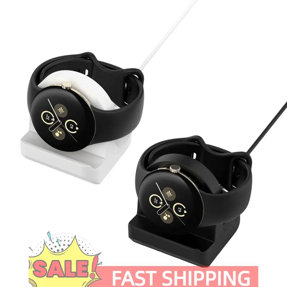 

Desktop Dock Charger Adapter Stand Holder Silicone Non-Slip Charging Dock Stand Charger Base Holder for Google Pixel Watch 2