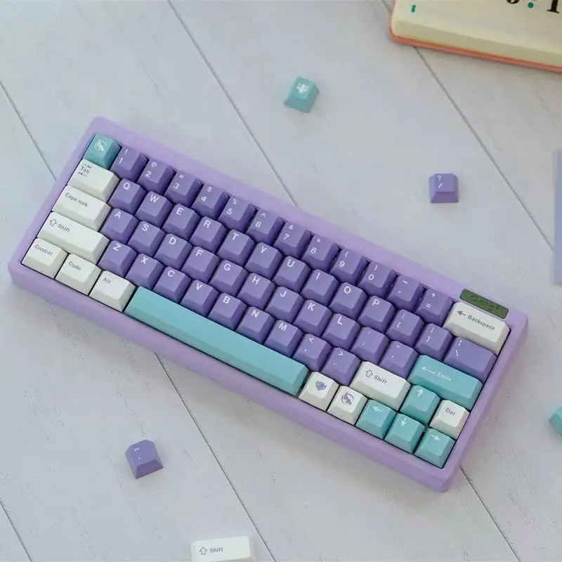 

GMK Magnolia keycap 129 keys PBT original factory highly sublimated personalized mechanical keyboard keycap adaptation 61 87