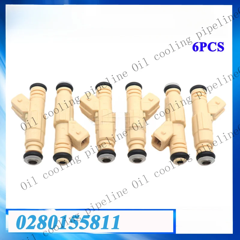 Топливные форсунки A+ (6 шт.) 0280155811 для Buick, Pontiac, Chevy 3.8L, OLDSMOBILE LSS, FJ250