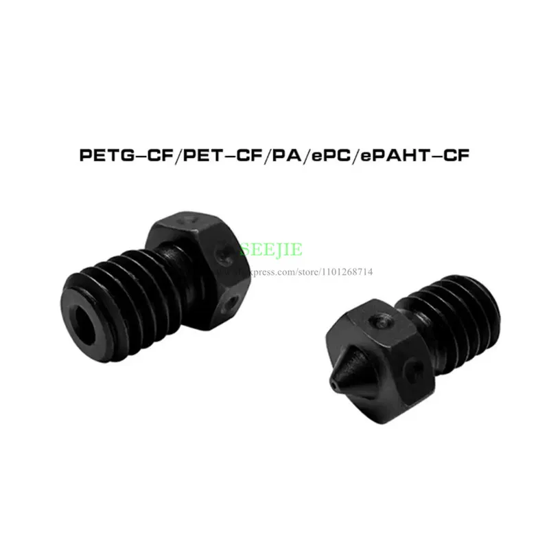 5Pcs Hard Steel Nozzles for Flsun T1E/T1 Pro/T1 Max 3D Printer Parts