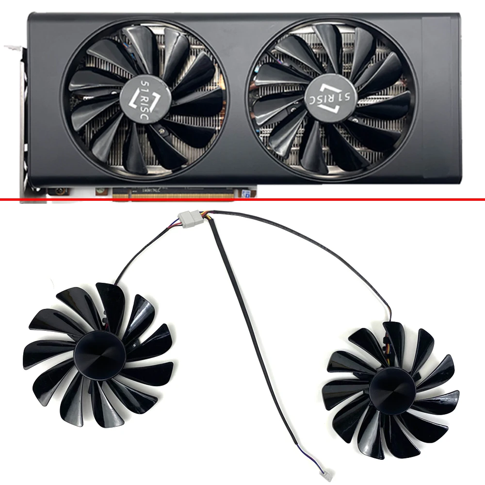 

NEW 95MM 4PIN CF1010U12S Cooling Fan rx5700xt gpu fan For 51RISC RX5700 8GB Graphics Card GPU Fans