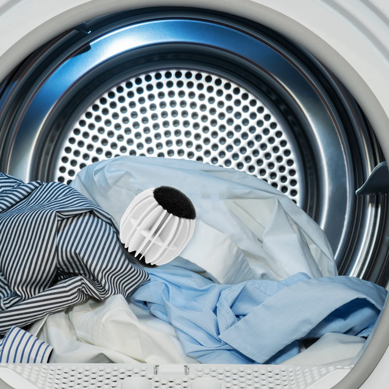 

Набор из 6 шариков для стирки белья: предотвращение спутывания, удаление ворса и волос, многоразовые губчатые шарики из полипропилена для стирки