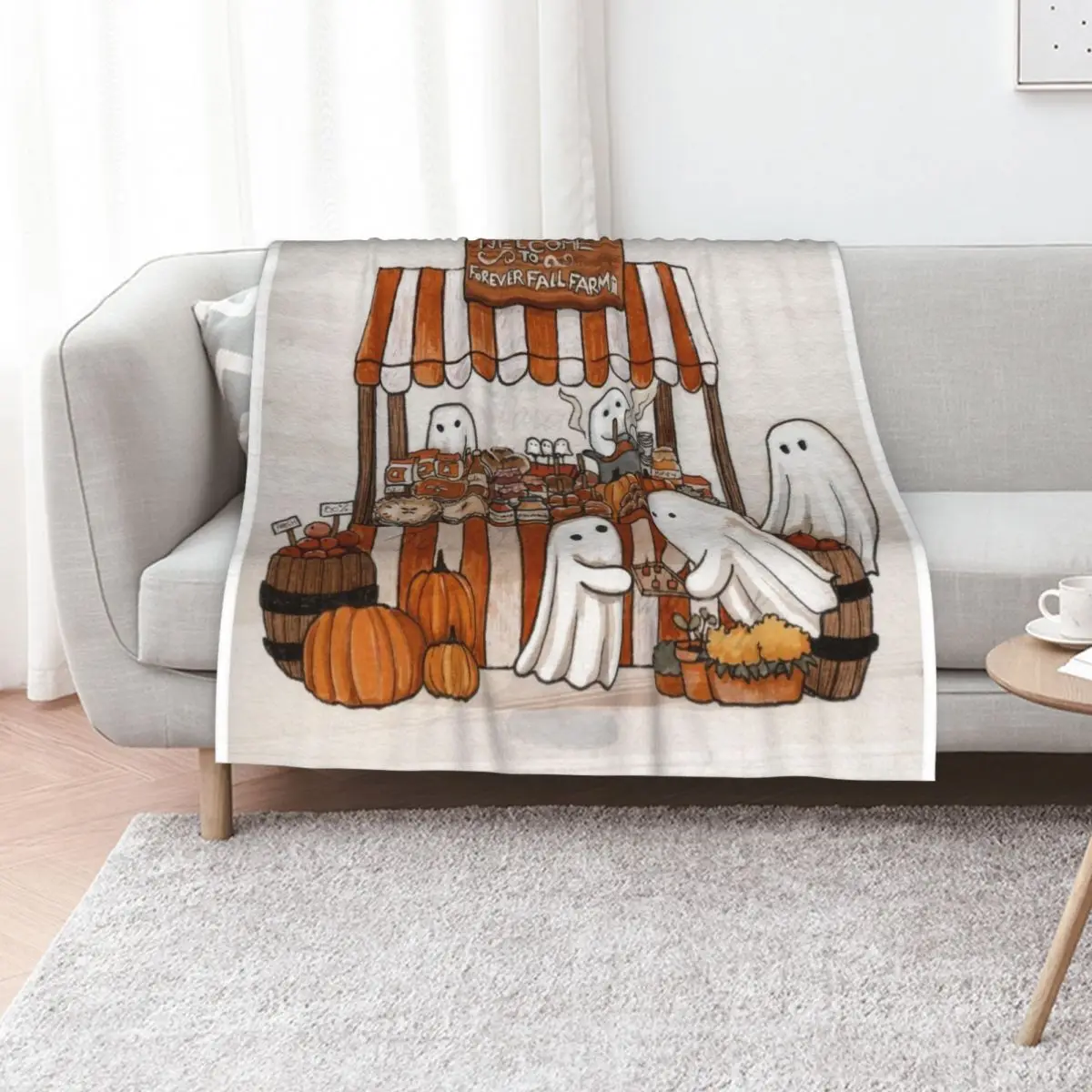 Ghost Market Throw Blanket Nap Tourist Soft Beds Decorative Sofa Luxury Thicken Comforter Blankets