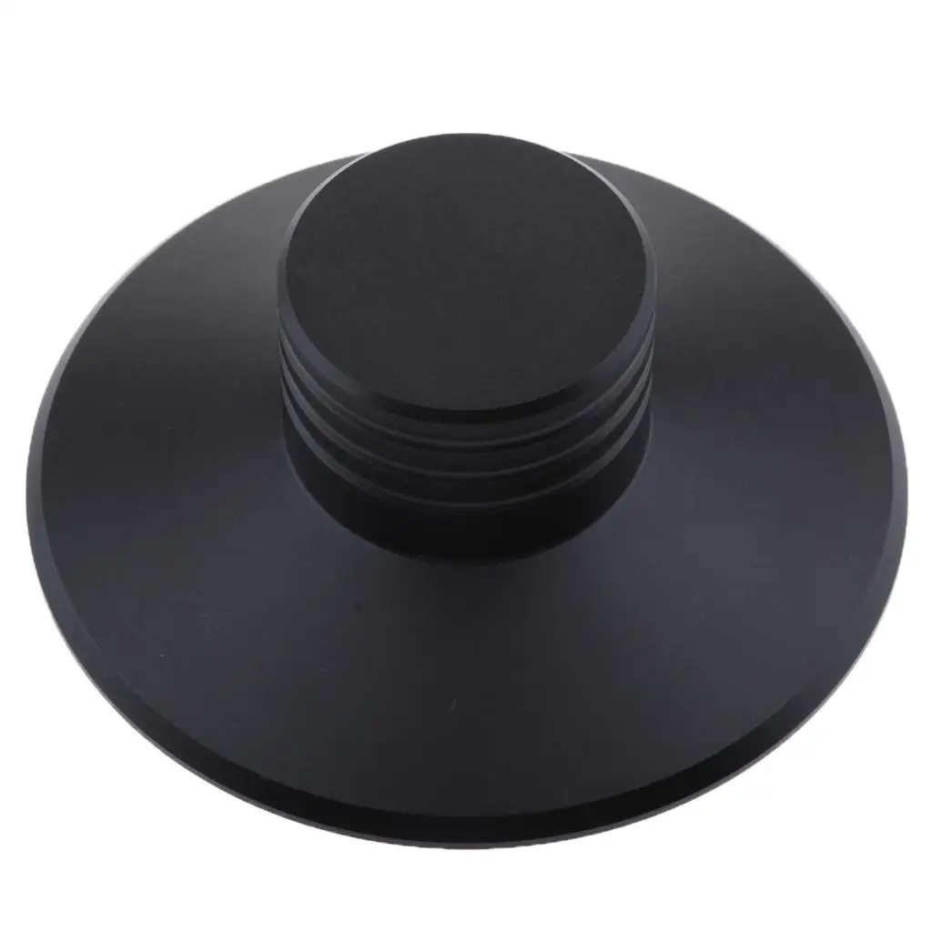 Audio LP Turntables Disc Stabilizer Weight/clamp with EP Adapter Black
