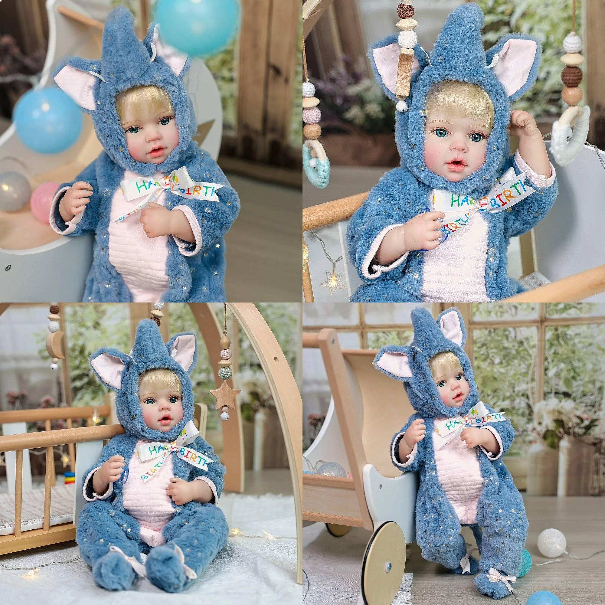 

20inch Reborn Baby Doll Silicone Realistic Soft Toy Educational Gift for Kids