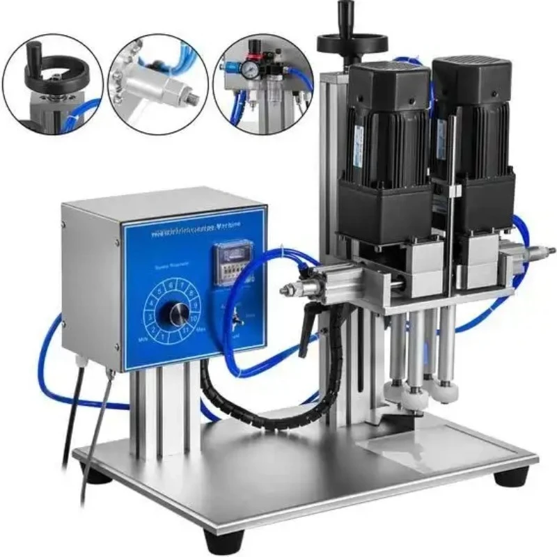 Spray Pump Bottle Capping Machine/screw Tightening Machine/low Price High Quality Semi-automatic Metal Bottle Capping Machine