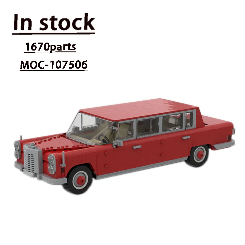 

MOC-107506 New Red Baron Classic Supercar Assembly Splicing Building Block Model 1670 Car Parts Building Blocks Kids Toy Gift