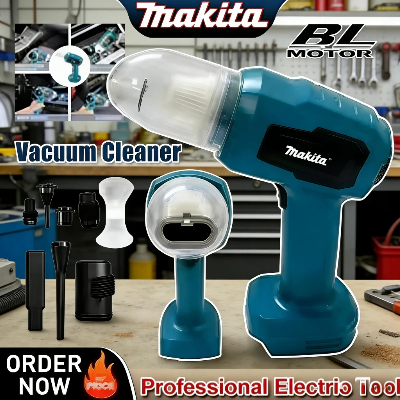 

Мини-пылесос Makita для автомобиля, многофункциональный, ручной, перезаряжаемый, для сбора пыли, 18В, электроинструмент