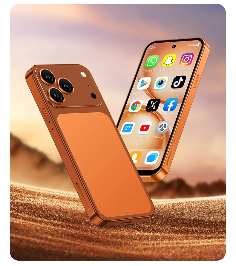 Official SERVO 4G LTE Mini Smartphone Android10.0 System 3GB+64GB Play Store WiFi 2 SIM 4.5" Screen Portable Smart Mobile Phones