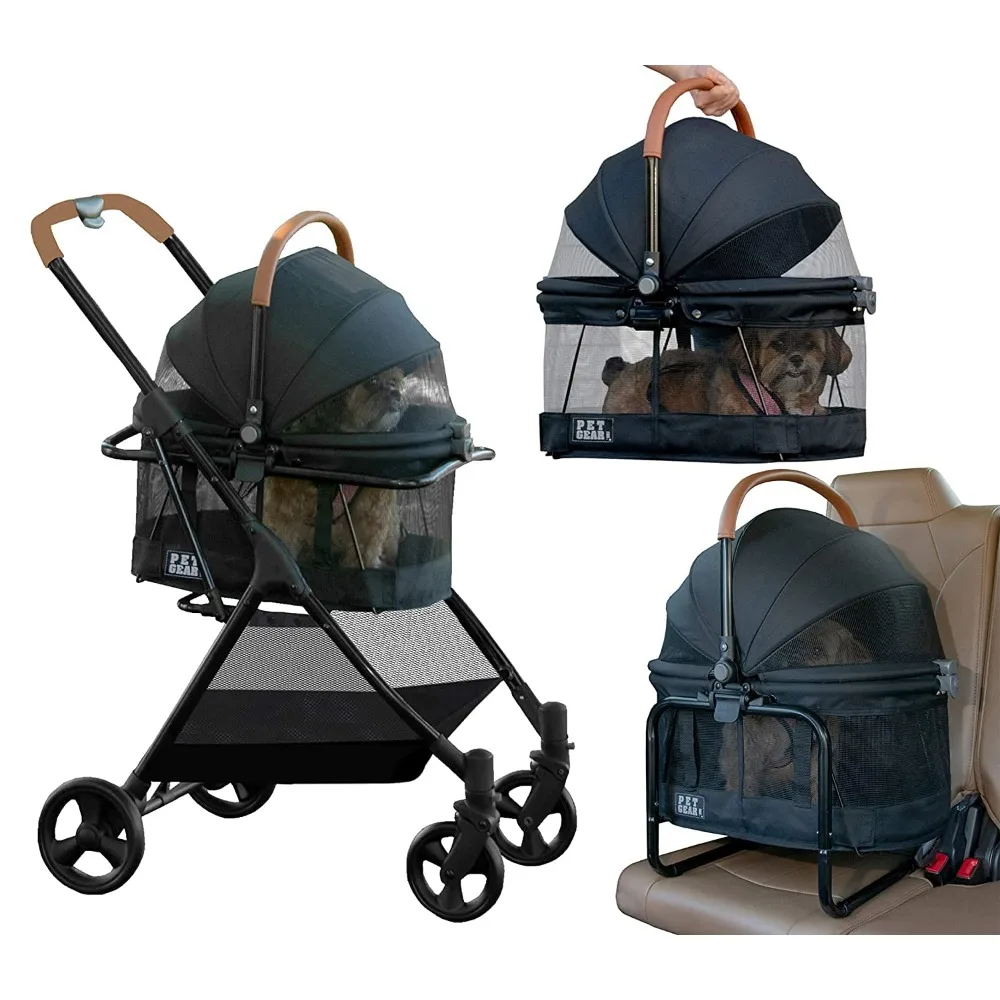 

3-in-1 Travel System, 360 Stroller Converts To Carrier and Booster Seat with Easy Click N Go Technology, Pet Strollers