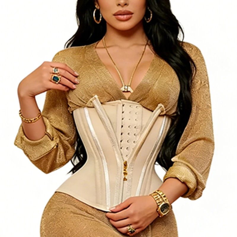 

Колумбийские пояса Fajas, корсет, бюстье, жилет с пряжкой на молнии, пояс для управления формой песочных часов, тренажер для талии, корректирующее белье