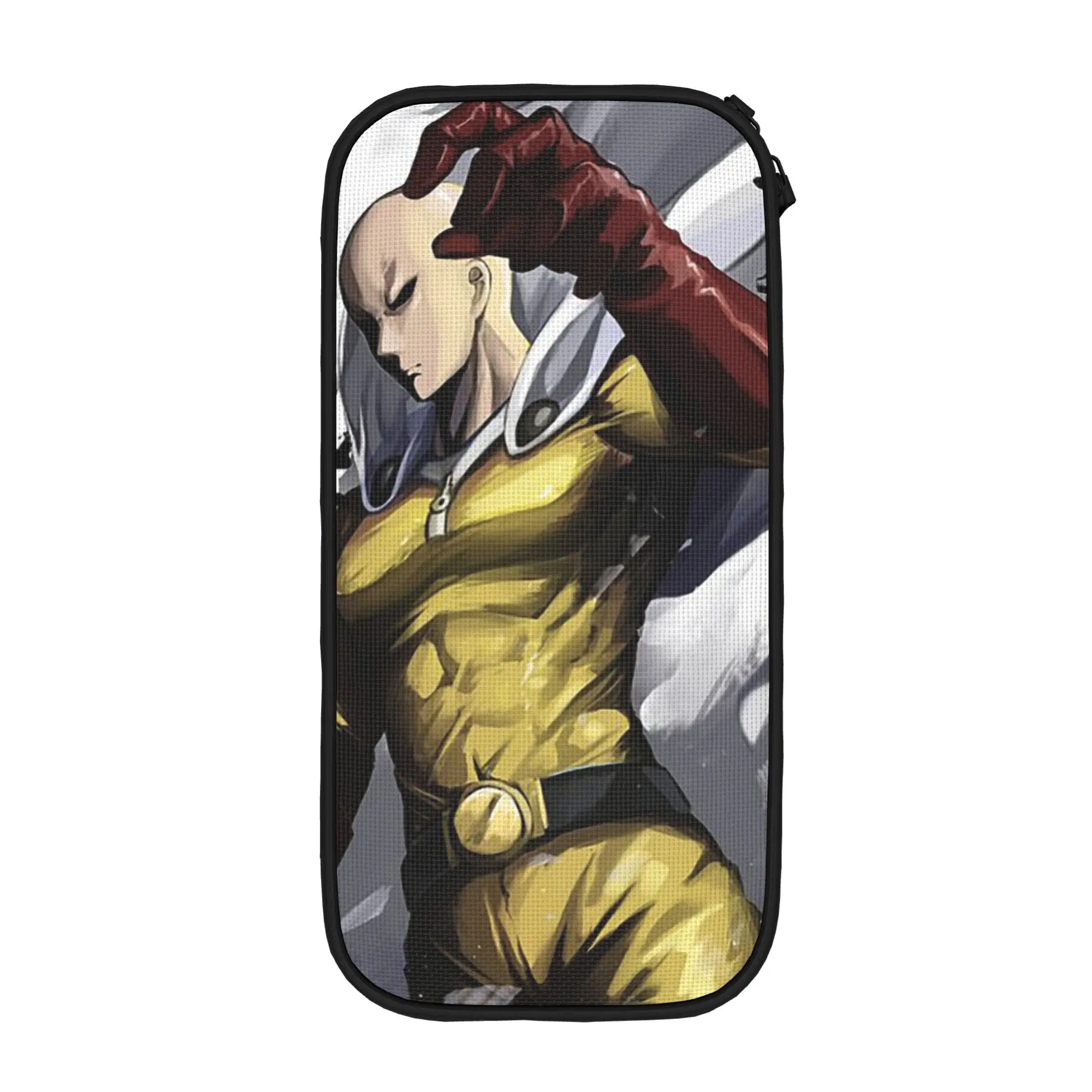 New Saitama Anime Pencil Cases One-Punchs-Man Pencil Pouch for Student Large Storage Bag Office Gifts Stationery