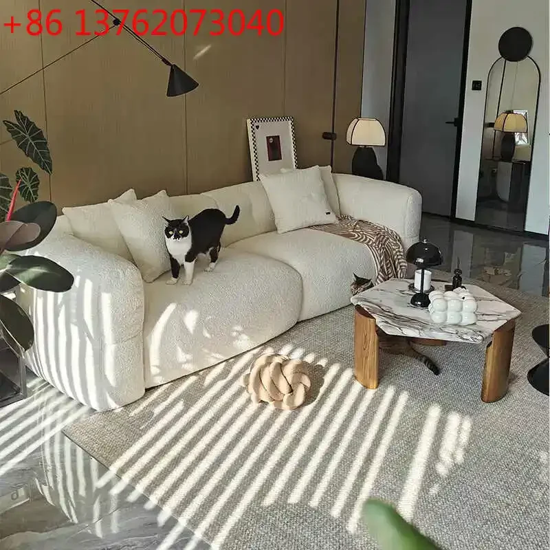 

Individual Large European Sofa Velvet Fabric Gray Nordic Living Room Couch Lounge Italian Unique Sillon Cama Trendy Furniture