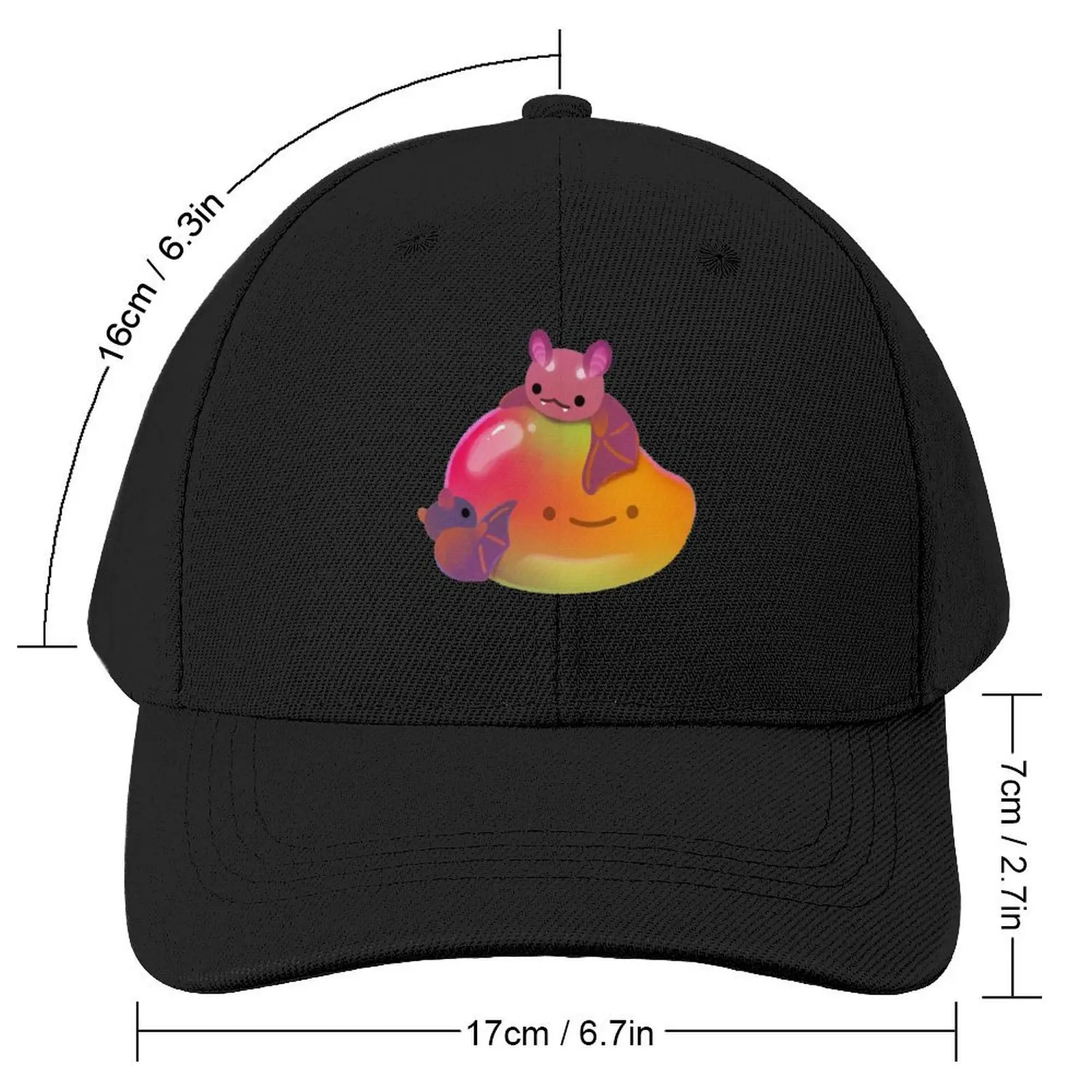 Fruit and bat - pastel Baseball Cap derby hat fishing hat Girl Men's