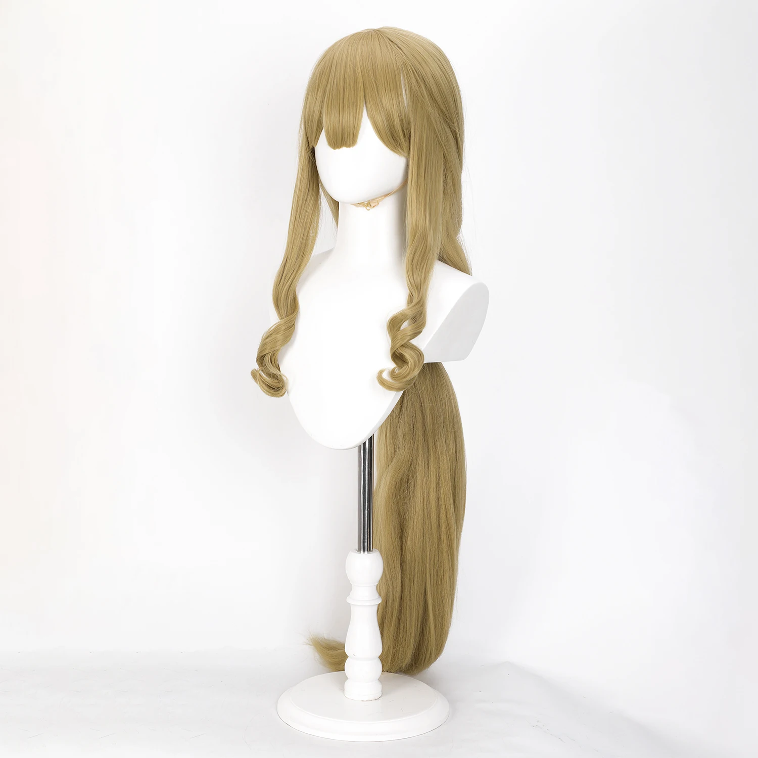 أنيمي شعر مستعار Muelsyes شعر مستعار تأثيري الفرسان أنثى أنيمي لعبة دور شعر مستعار تأثيري مع الانفجارات الكتان الذهب الذرة بيرم رقيق شعر مستعار اصطناعي #4