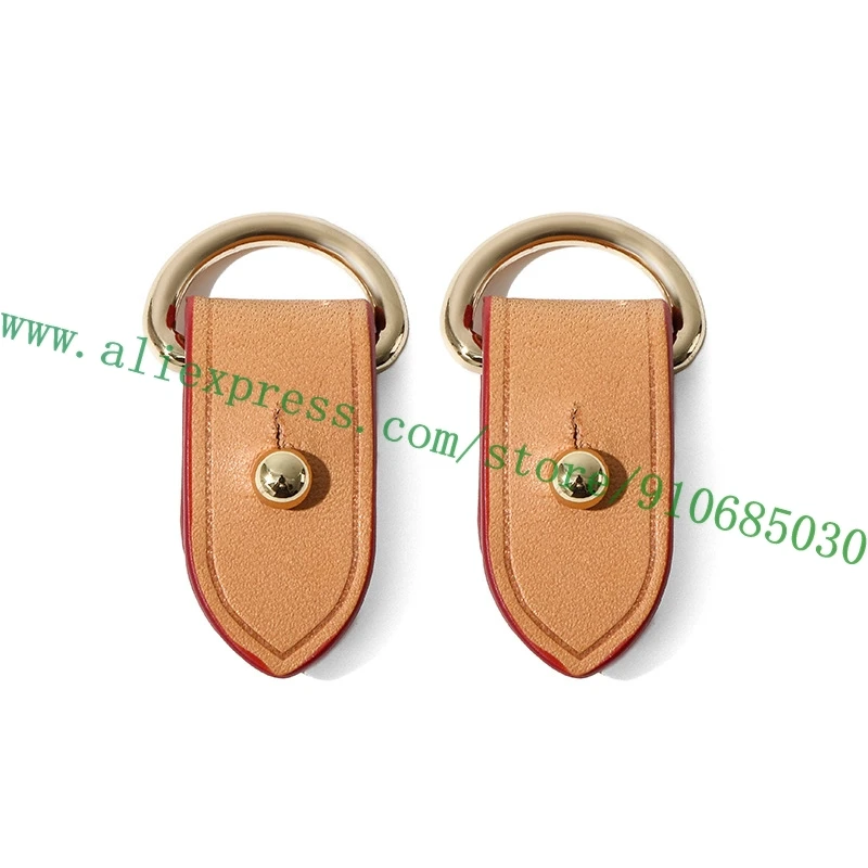 

1 пара кожаных боковых держателей Vachetta для дизайнерской сумки, сумки, плечевого ремня, защитное кольцо для ремня, защитная накладка